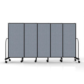 Safeflex Bullet Resistant Sliding Divider, 11'3''W x 6'10"H, Blue Tide