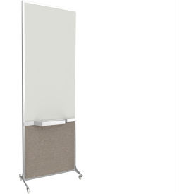 Safe-Board Bullet Resistant Portable Whiteboard, 26-1/2"W x 76"H, Desert