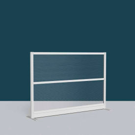 Modular Room Divider Wall, 70"W x 48"H, Transparent