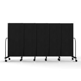 Safeflex Bullet Resistant Sliding Divider, 11'3''W x 6'10"H, Black