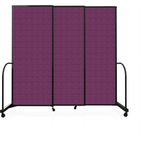 Safeflex Bullet Resistant Sliding Divider, 7'2"W x 6'10"H, Purple