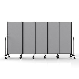Safeflex Bullet Resistant Sliding Divider, 11'3''W x 6'10"H, Gray Smoke
