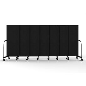 Safeflex Bullet Resistant Sliding Divider, 15'6"W x 6'10"H, Black