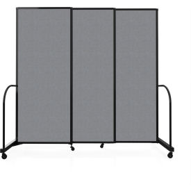 Safeflex Bullet Resistant Sliding Divider, 7'2"W x 6'10"H, Granite