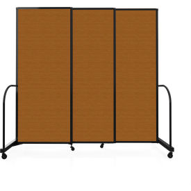 Safeflex Bullet Resistant Sliding Divider, 7'2"W x 6'10"H, Walnut