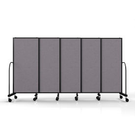 Safeflex Bullet Resistant Sliding Divider, 11'3''W x 6'10"H, Select Gray