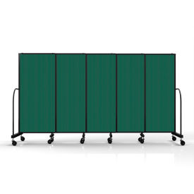 Safeflex Bullet Resistant Sliding Divider, 11'3''W x 6'10"H, Mallard