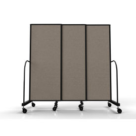 Safeflex Bullet Resistant Sliding Divider, 7'2"W x 6'10"H, Desert
