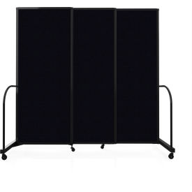 Safeflex Bullet Resistant Sliding Divider, 7'2"W x 6'10"H, Coal