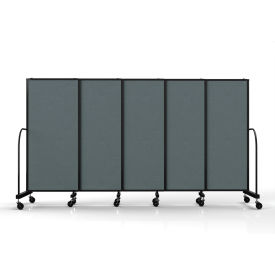 Safeflex Bullet Resistant Sliding Divider, 11'3''W x 6'10"H, Sea Green