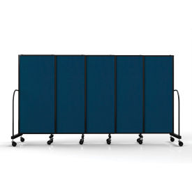 Safeflex Bullet Resistant Sliding Divider, 11'3''W x 6'10"H, Navy Blue