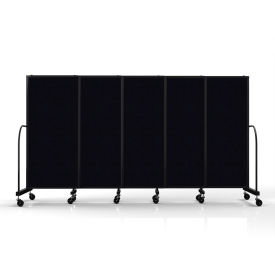 Safeflex Bullet Resistant Sliding Divider, 11'3"W X 6'10"H, Coal