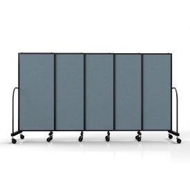 Safeflex Bullet Resistant Sliding Divider, 11'3''W x 6'10"H, Summer Blue