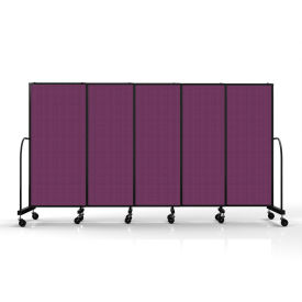 Safeflex Bullet Resistant Sliding Divider, 11'3''W x 6'10"H, Purple