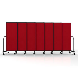 Safeflex Bullet Resistant Sliding Divider, 15'6"W x 6'10"H, Primary Red