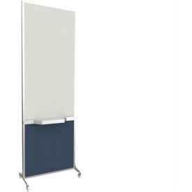 Safe-Board Bullet Resistant Portable Whiteboard, 26-1/2"W x 76"H, Lake