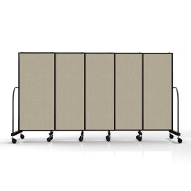 Safeflex Bullet Resistant Sliding Divider, 11'3"W X 6'10"H, Hazelnut