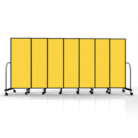 Safeflex Bullet Resistant Sliding Divider, 15'6"W x 6'10"H, Primary Yellow