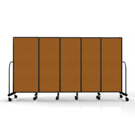 Safeflex Bullet Resistant Sliding Divider, 11'3''W x 6'10"H, Walnut