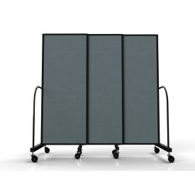 Safeflex Bullet Resistant Sliding Divider, 7'2"W x 6'10"H, Sea Green