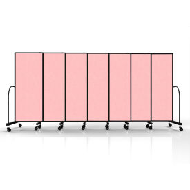 Safeflex Bullet Resistant Sliding Divider, 15'6"W x 6'10"H, Raspberry Mist