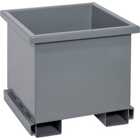 Stackable Rotating Tote, 29-1/2"L x 29-1/2"W x 26-1/2"H, 4000 lb. Cap., Gray