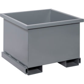 Stackable Rotating Tote, 35-1/2"L x 35-1/2"W x 26-1/2"H, 2000 lb. Cap., Gray