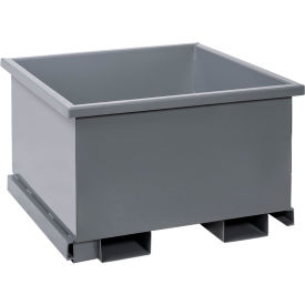 Stackable Rotating Tote, 42-1/2"L x 42-1/2"W x 26-1/2"H, 2000 lb. Cap., Gray