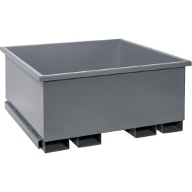 Stackable Rotating Tote, 47-1/2"L x 47-1/2"W x 26-1/2"H, 2000 lb. Cap., Gray
