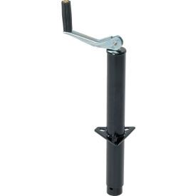 Steel Top Crank Trailer Jack, 5"L x 9-3/4"W x 26"H, 2000 lb. Capacity, Black
