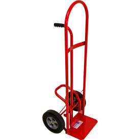 Pin Handle Truck with Kick Off, Solid Rubber Wheels, 800 lb Capacity