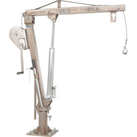 Winch Truck Jib Crane, 500 lb. Capacity, Silver