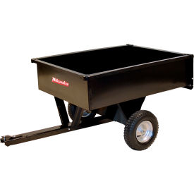 Dual Wheel Steel Dump Cart, 7 Cu. Ft., 500 lb. Cap., Black