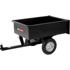 Dual Wheel Steel Dump Cart, 10 Cu. Ft., 750 lb. Cap., Black