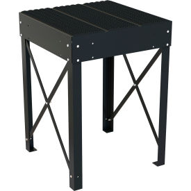 Steel Personnel Work Platform, 30" Tall, 36-1/8"W x 36-1/8"L, Black