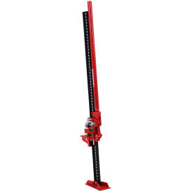 Cast Iron Heavy Duty Ratchet Farm Jack, 42" Raised Height, 7000 lb Capacity, Red