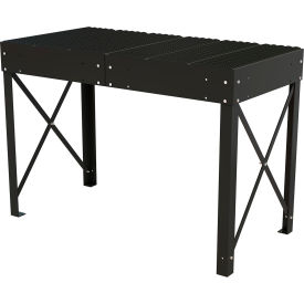 Steel Personnel Work Platform, 60" Tall, 36-1/8"W x 72-1/4"L, Black