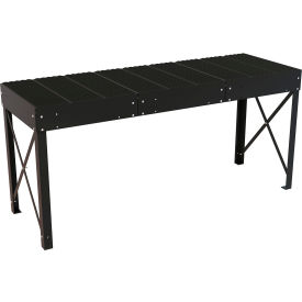 Steel Personnel Work Platform, 60" Tall, 36-1/8"W x 108-3/8"L, Black