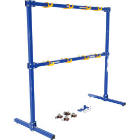 Gantry Sling Rack Mobile/Stationary with Kit, 39''L x 77-1/16''W, Blue
