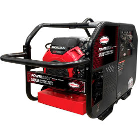 1000W Industrial Generator with Electric Start, 120/240V, 60HZ, Black/Red