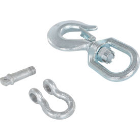 Steel Swivel Hook with Shackle, 7/8'' Diameter, 4000 lb Capacity