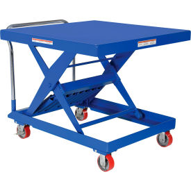 Steel Auto Hite Cart, 42"W x 42"L Platform, 2000 lb. Capacity, Blue