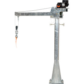 DC Powered Jib Crane, 2000 lb. Capacity, Gray