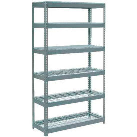 6 Shelf, Heavy Duty Boltless Shelving, Starter, 60"W x 30"D x 72"H, Wire Deck