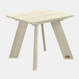 Italica Modern Side Table, 18" x 18", Whitewash