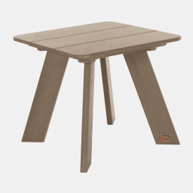 Italica Modern Side Table, 18" x 18", Woodland Brown