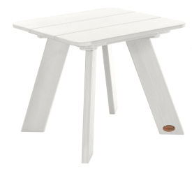 Italica Modern Side Table, 18" x 18", White