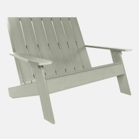Italica Double Wide Modern Adirondack Chair, Eucalyptus
