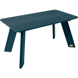 Italica Modern Coffee Table, 17-3/4" x 31", Federal Blue