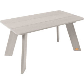 Italica Modern Coffee Table, 17-3/4" x 31", Harbor Grey
